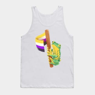 Frog Says Non-Binary Rights! Tank Top